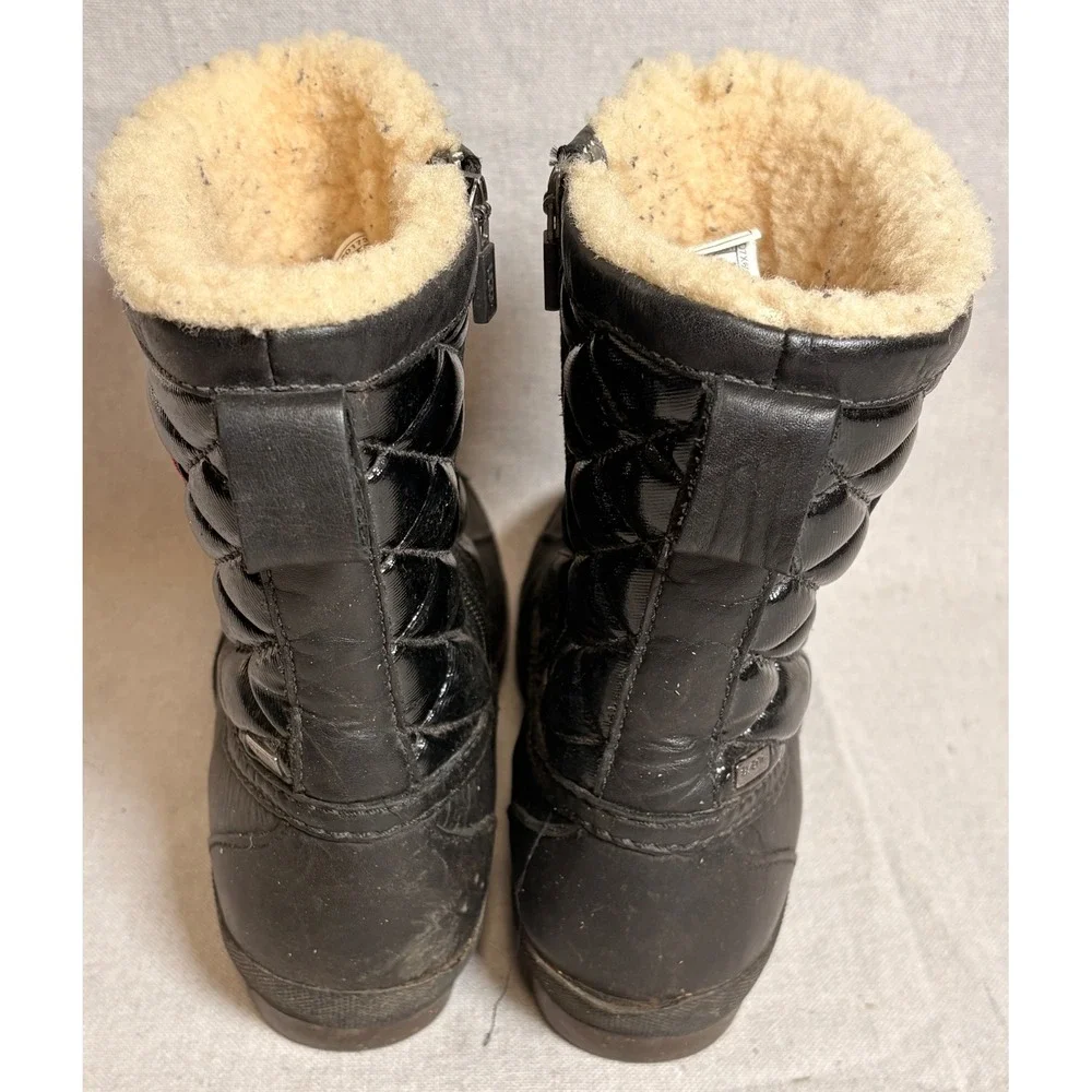 UGG Australia Bellegrade Quilted Winter Snow Waterproof Boots Black US‎ 8